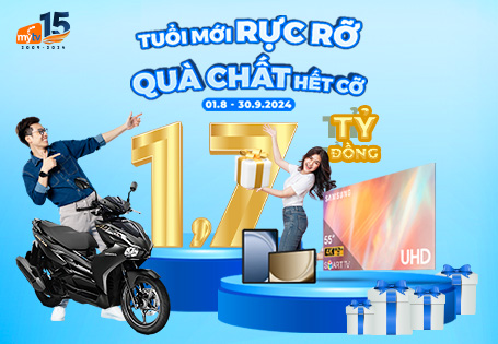 Tham gia chương trình “Tuổi mới rực rỡ - Quà chất hết cỡ” cùng MyTV